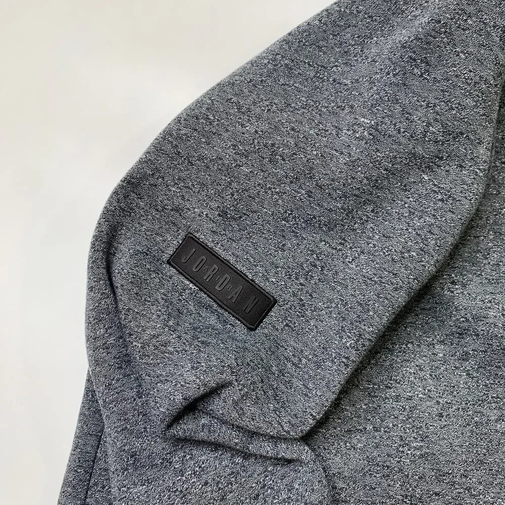 Air Jordan Sweatshirt Mens M Medium Grey Icon Fleece Crew Neck Nike Basketball